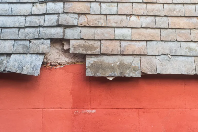 Slate roof, Flushing. 2021.